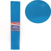 Креп-папір 110%, темно-голубий 50*200см, засн.20г/м2, заг. 42г/м2
