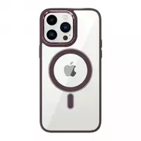 Color Clear Case with MagSafe iPhone 13 — Plum Red