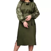 Сукня-вишиванка "Купава" (хакі)