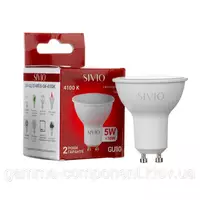 Світлодіодна лампа SIVIO 5W MR16, GU10, 4100K, нейтральний білий