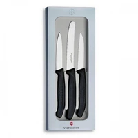 Кухонний набір Victorinox Swiss Classic 6.7113.3G, 3 ножа з чорною ручкою