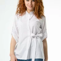 Класична блуза з оригінальним пояском 230160, 44 (230160s44)