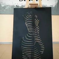 Картина з металу "Силует" 50х72 см