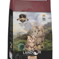 LANDOR Повнораціонний сухий корм для кошенят Качка з рисом 10 кг