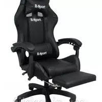 Игровое кресло для геймера с подставкой для ног + массажер R-SPORT  K4