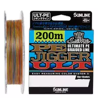 Шнур Sunline PE-Jigger ULT 200m (multicolor) # 0.8 / 0.148mm 12lb / 6.0kg (1658-10-33)