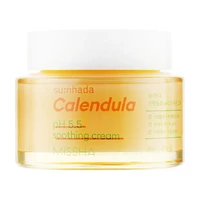 Успокаивающий крем для чувствительной кожи MISSHA Su:Nhada Calendula pH на основе календулы, 50 мл (8809643525343)
