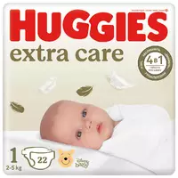 Подгузники Huggies Extra Care 1 (2-5 кг) 22 шт (5029053583235)