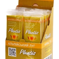 Трав'яний чай Альпійський луг 24 фільтр-пакети. Натуральний чай Plantes. Чай різнотрав’я, фруктово-ягідний аромат