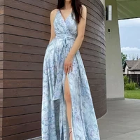 Платье Бьонси голубое