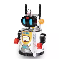 Детский Интерактивный Робот на Радиоуправлении Игрушка Робот Собери Сам со Светом и Звуком