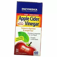 Органический Яблочный Уксус, Apple Cider Vinegar, Enzymedica  60капс (72466009)