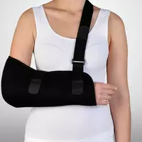 Бандаж косынка для поддержки руки при переломе Orthopoint SL-01 Люкс, повязка для руки на гипс Размер M