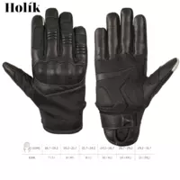 Тактичні сенсорні шкіряні рукавички Holik.