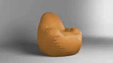 Крісло - мішок SkyPuff Relax 100 см Екошкіра Zeus Delux Brick